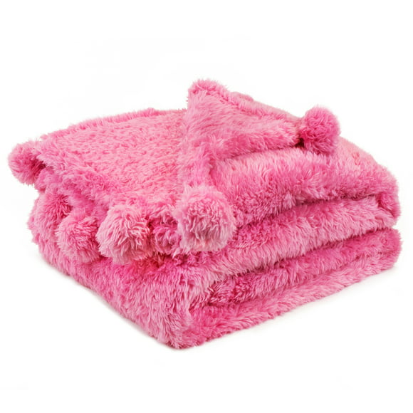 YING Pink Ribbon Breast Cancer Awareness Soft Throw Blanket Cozy Flannel Lightweight Blanket Warm for Sofa Bed Couch All Season 